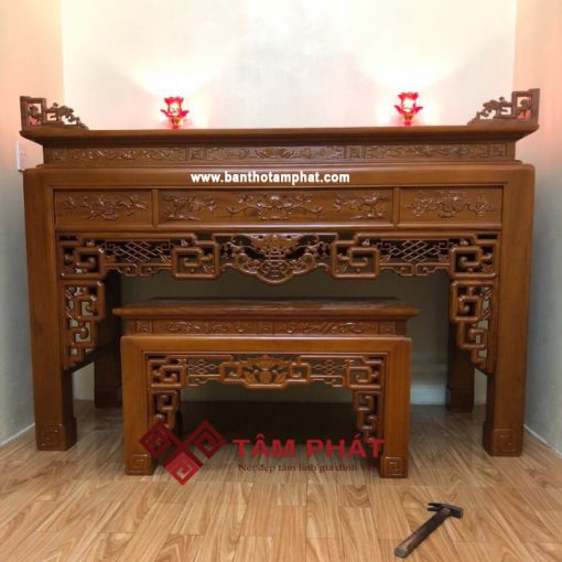 Mẫu bàn thờ gỗ đẹp Tâm Phát BTG1024